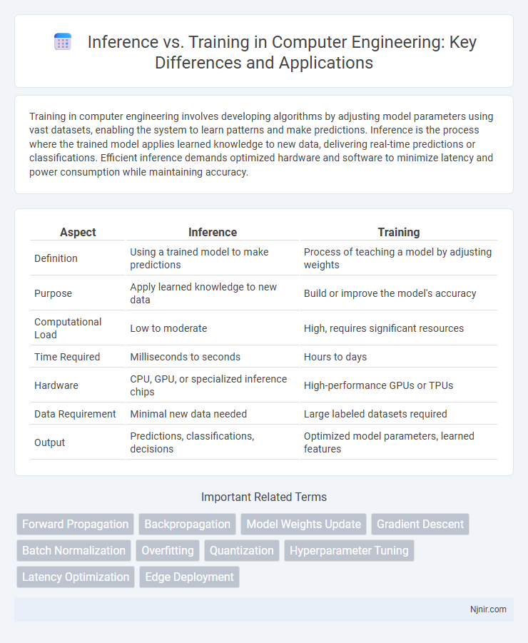 Inference vs. Training in Computer Engineering: Key Differences and Applications