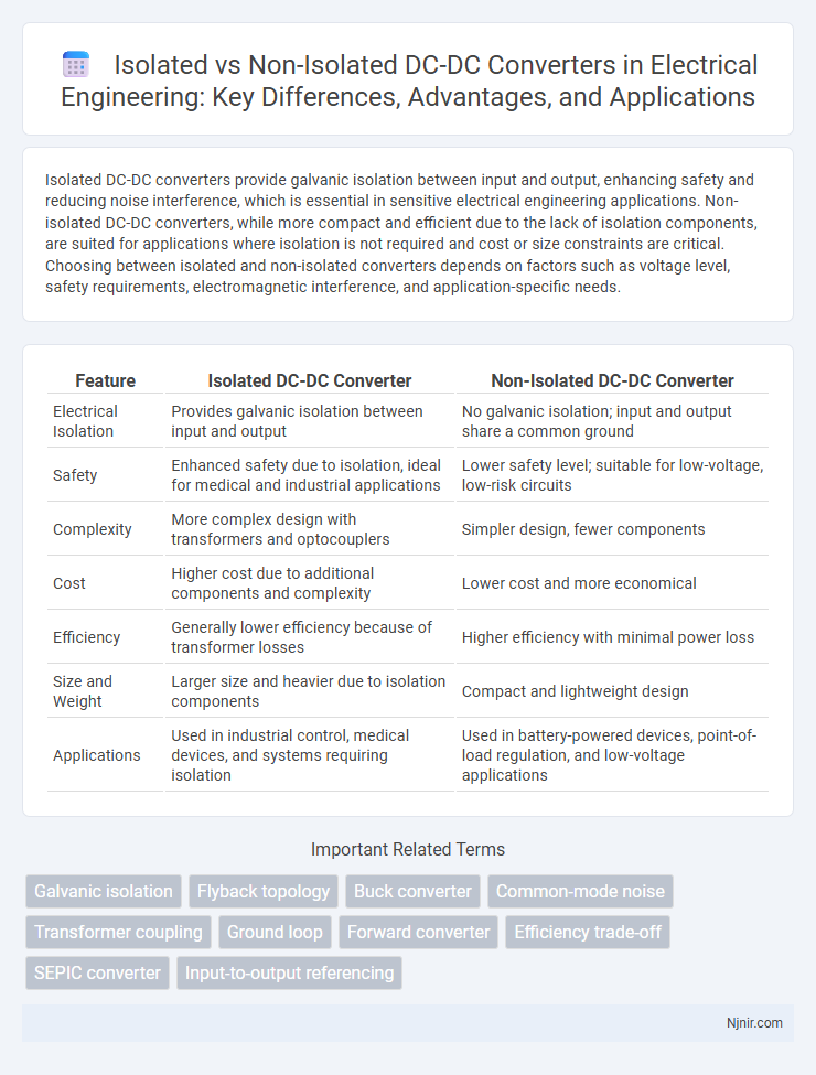 Isolated vs Non-Isolated DC-DC Converters in Electrical Engineering: Key Differences, Advantages, and Applications