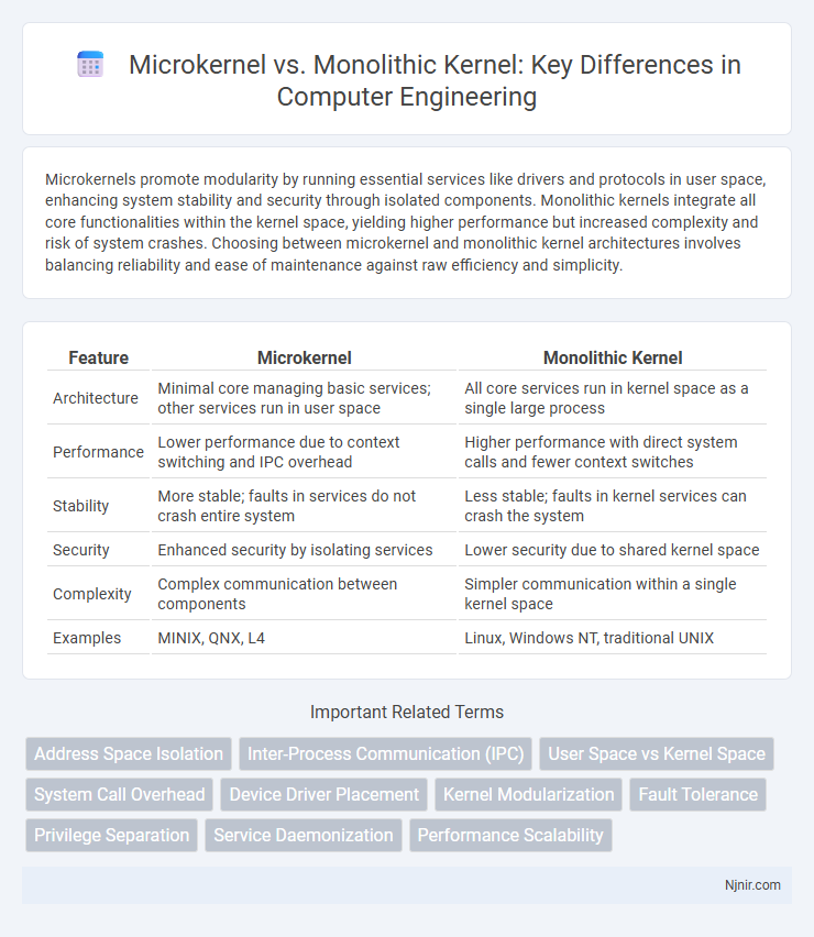 Microkernel vs. Monolithic Kernel: Key Differences in Computer Engineering