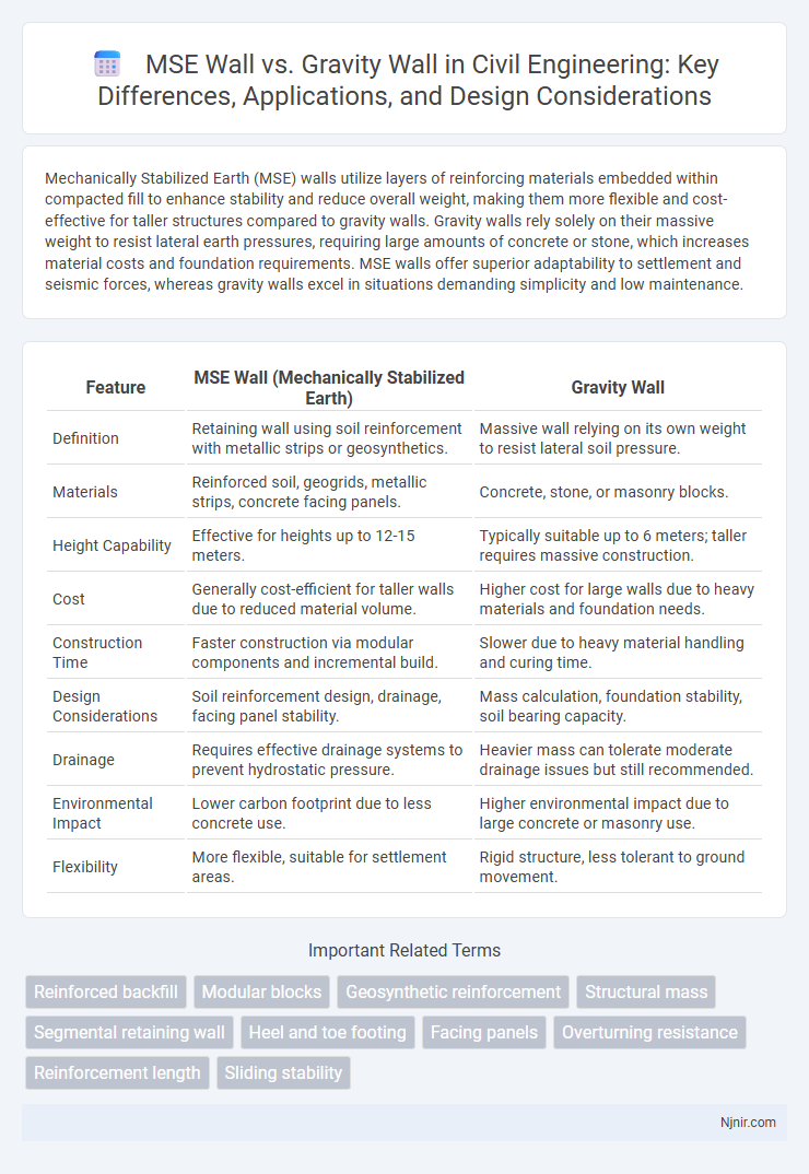 MSE Wall vs. Gravity Wall in Civil Engineering: Key Differences, Applications, and Design Considerations