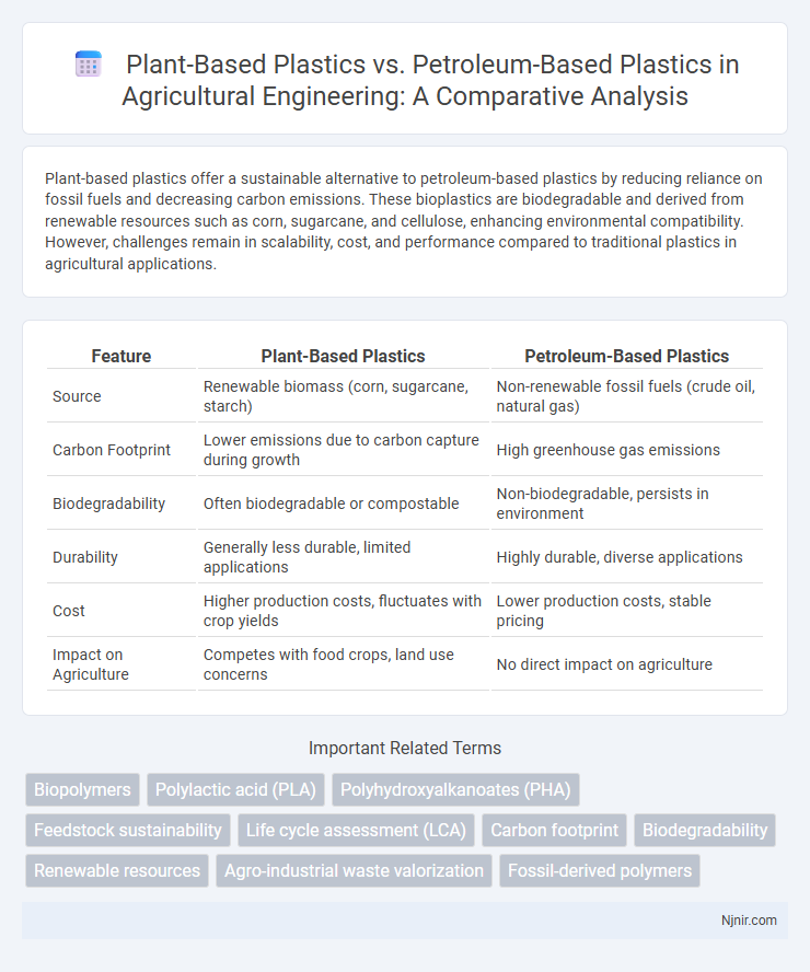 Plant-Based Plastics vs. Petroleum-Based Plastics in Agricultural Engineering: A Comparative Analysis