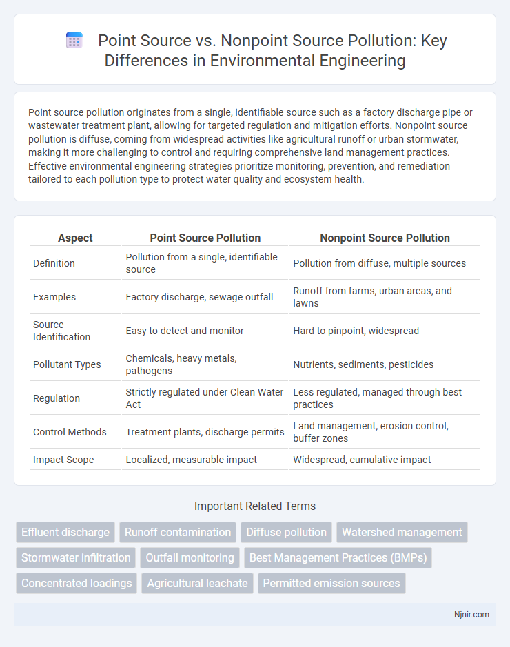 Point Source vs. Nonpoint Source Pollution: Key Differences in Environmental Engineering