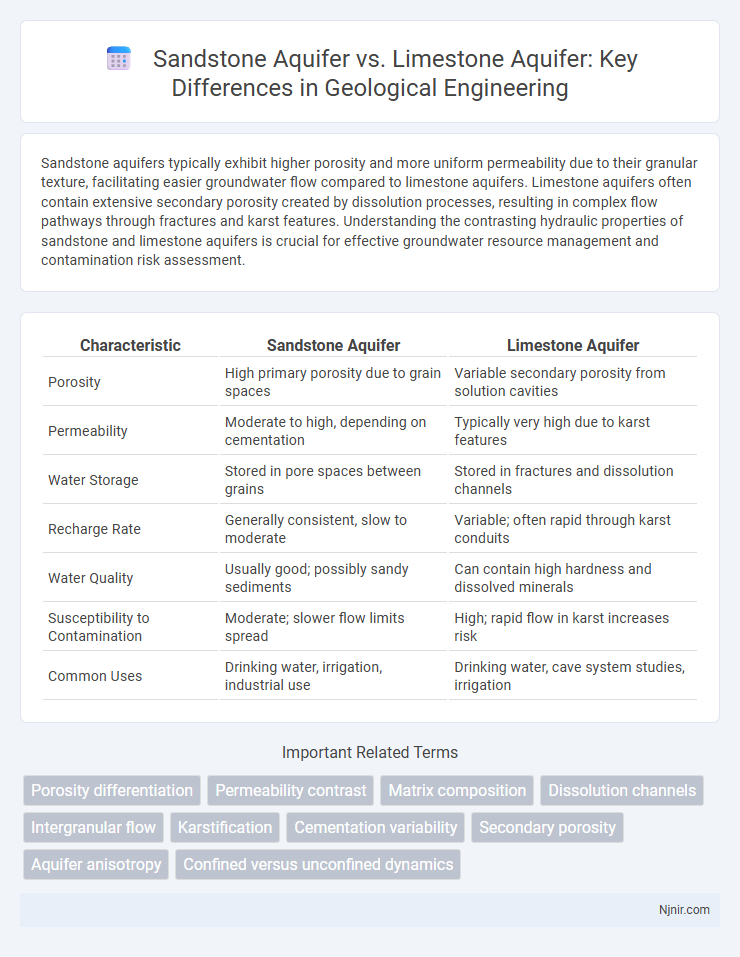 Sandstone Aquifer vs. Limestone Aquifer: Key Differences in Geological Engineering