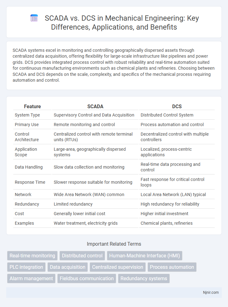 SCADA vs. DCS in Mechanical Engineering: Key Differences, Applications, and Benefits