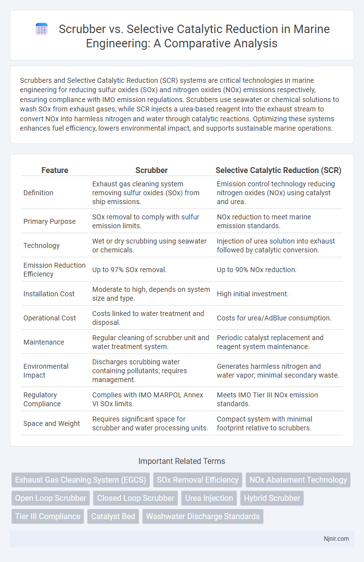 Scrubber vs. Selective Catalytic Reduction in Marine Engineering: A Comparative Analysis
