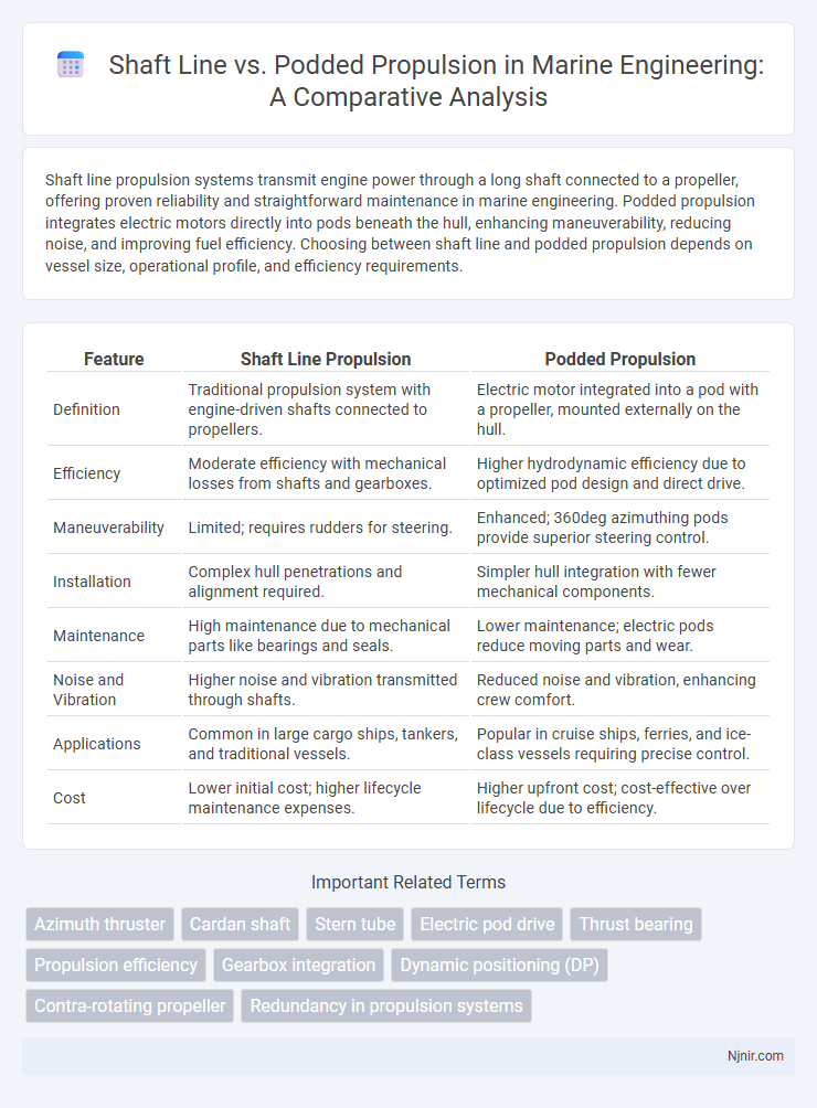 Shaft Line vs. Podded Propulsion in Marine Engineering: A Comparative Analysis