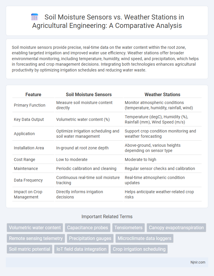 Soil Moisture Sensors vs. Weather Stations in Agricultural Engineering: A Comparative Analysis