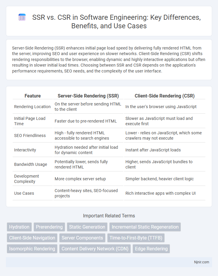 SSR vs. CSR in Software Engineering: Key Differences, Benefits, and Use Cases
