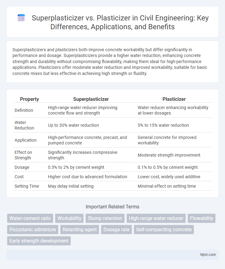 Superplasticizer vs. Plasticizer in Civil Engineering: Key Differences, Applications, and Benefits