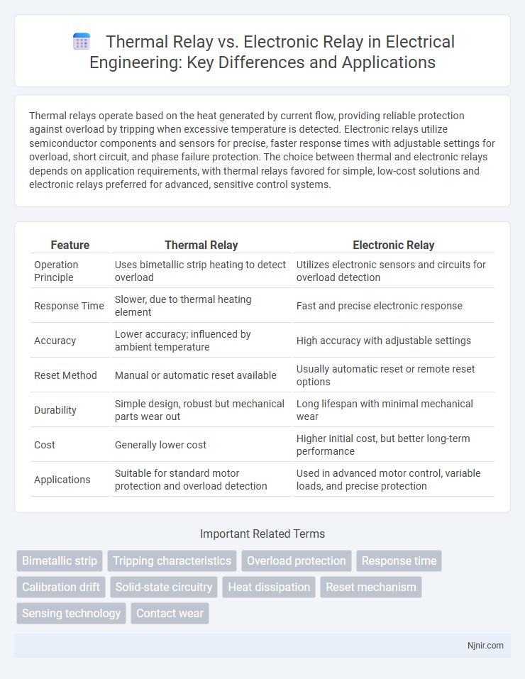 Thermal Relay vs. Electronic Relay in Electrical Engineering: Key Differences and Applications