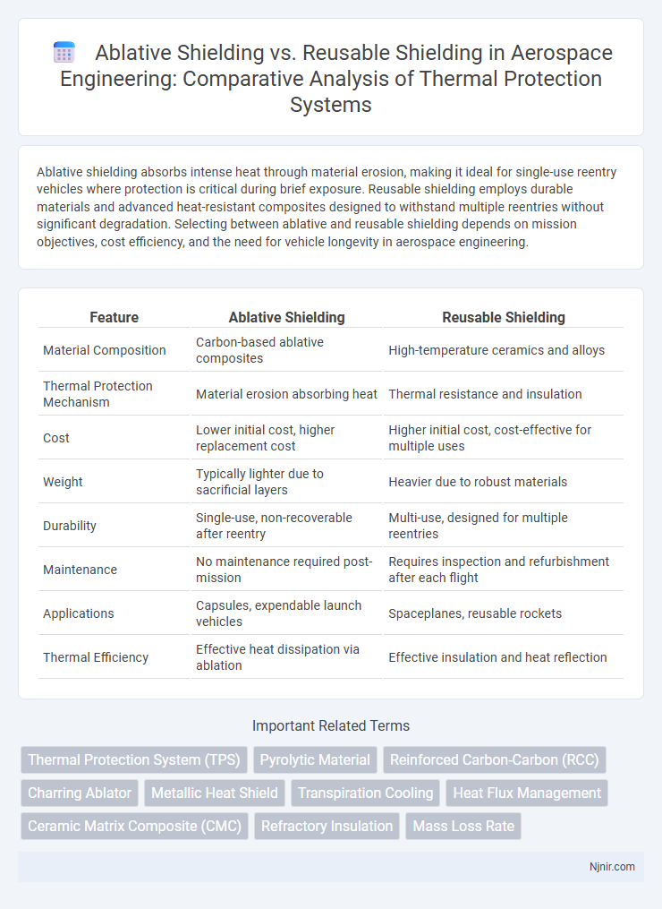 Ablative Shielding vs. Reusable Shielding in Aerospace Engineering: Comparative Analysis of Thermal Protection Systems