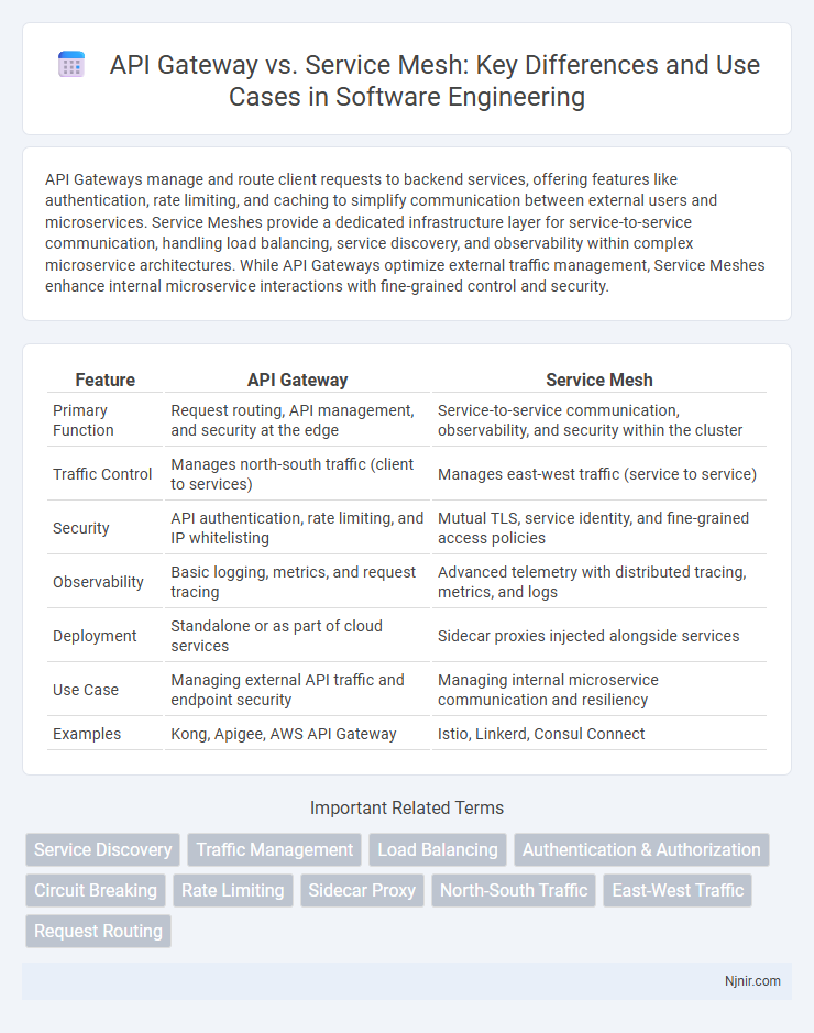 API Gateway vs. Service Mesh: Key Differences and Use Cases in Software Engineering