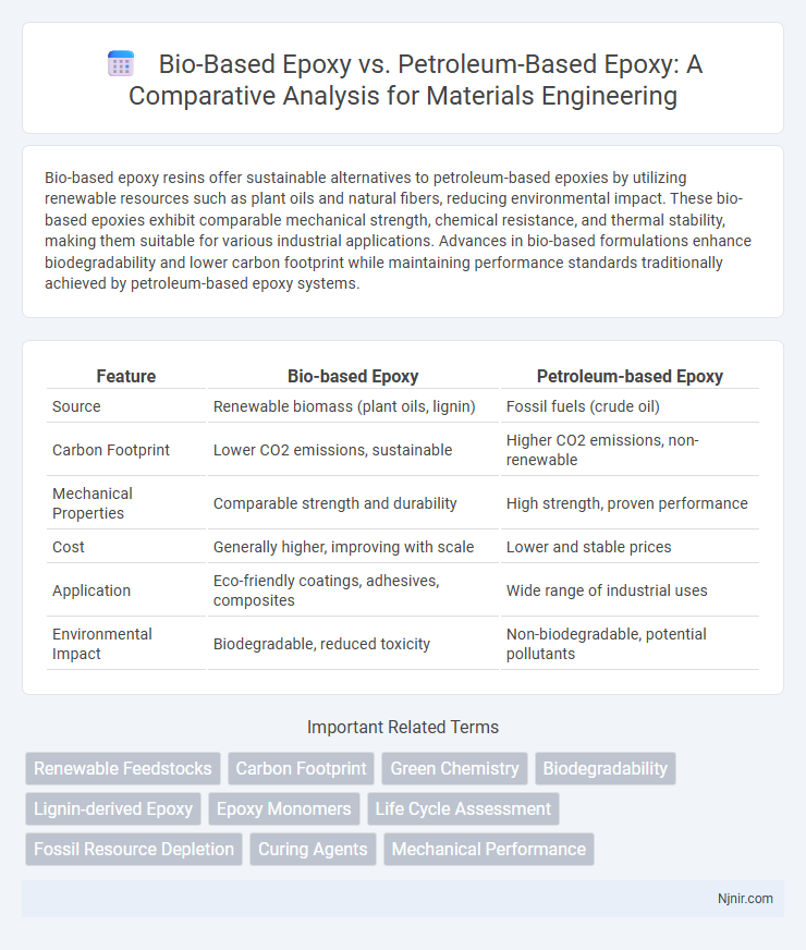Bio-Based Epoxy vs. Petroleum-Based Epoxy: A Comparative Analysis for Materials Engineering