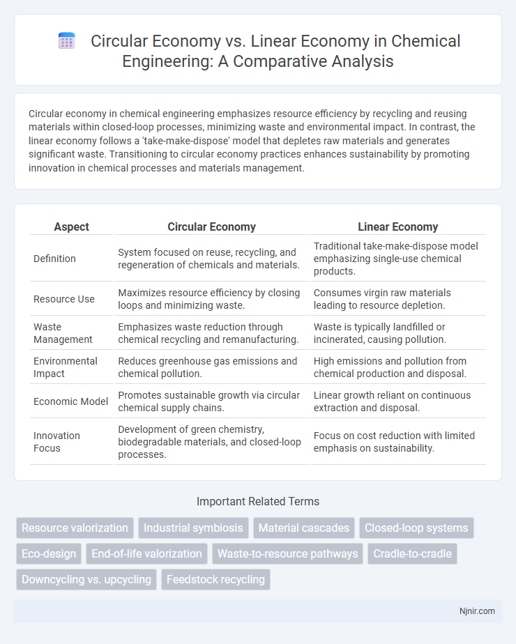 Circular Economy vs. Linear Economy in Chemical Engineering: A Comparative Analysis
