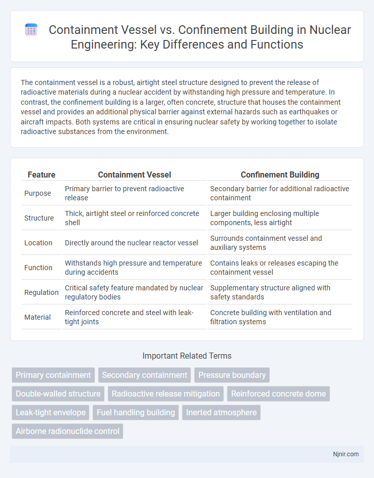 Containment Vessel vs. Confinement Building in Nuclear Engineering: Key Differences and Functions