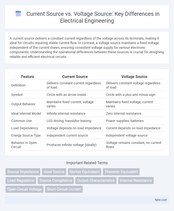 Current Source vs. Voltage Source: Key Differences in Electrical Engineering