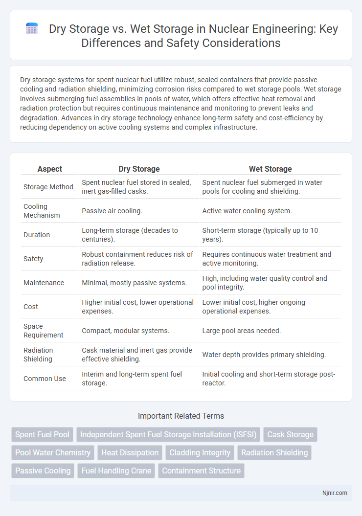 Dry Storage vs. Wet Storage in Nuclear Engineering: Key Differences and Safety Considerations