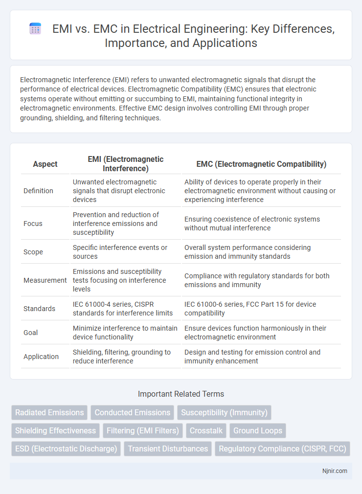 EMI vs. EMC in Electrical Engineering: Key Differences, Importance, and Applications