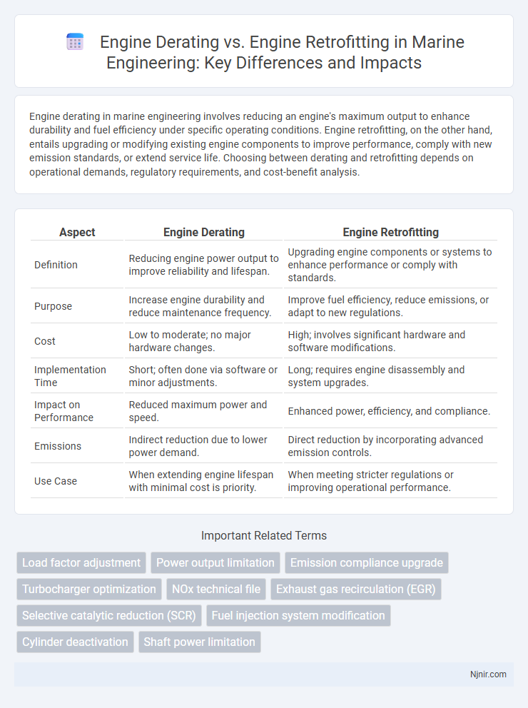 Engine Derating vs. Engine Retrofitting in Marine Engineering: Key Differences and Impacts