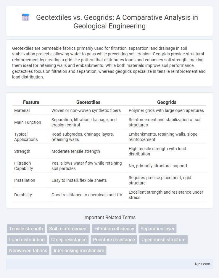 Geotextiles vs. Geogrids: A Comparative Analysis in Geological Engineering