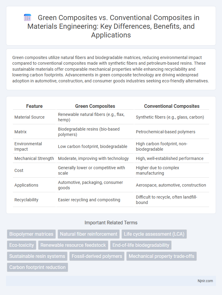 Green Composites vs. Conventional Composites in Materials Engineering: Key Differences, Benefits, and Applications