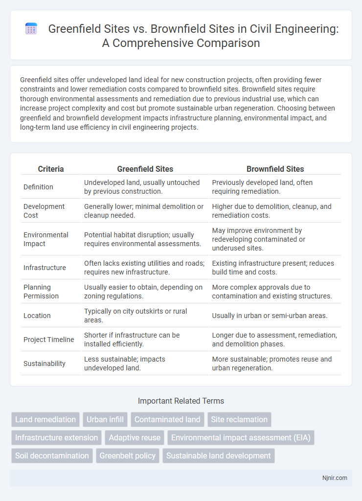 Greenfield Sites vs. Brownfield Sites in Civil Engineering: A Comprehensive Comparison