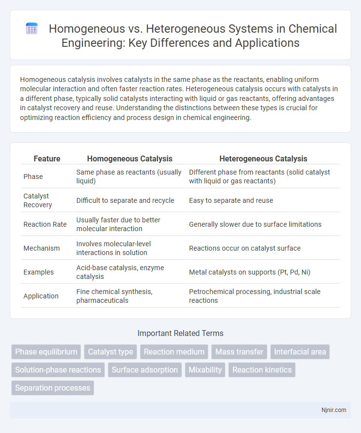 Homogeneous vs. Heterogeneous Systems in Chemical Engineering: Key Differences and Applications