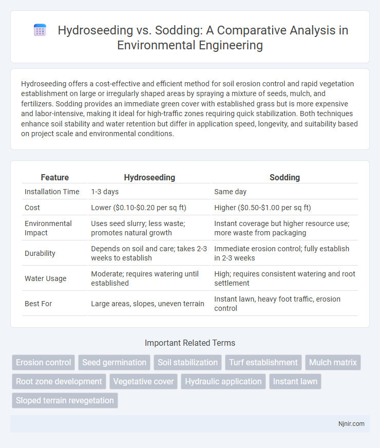 Hydroseeding vs. Sodding: A Comparative Analysis in Environmental Engineering