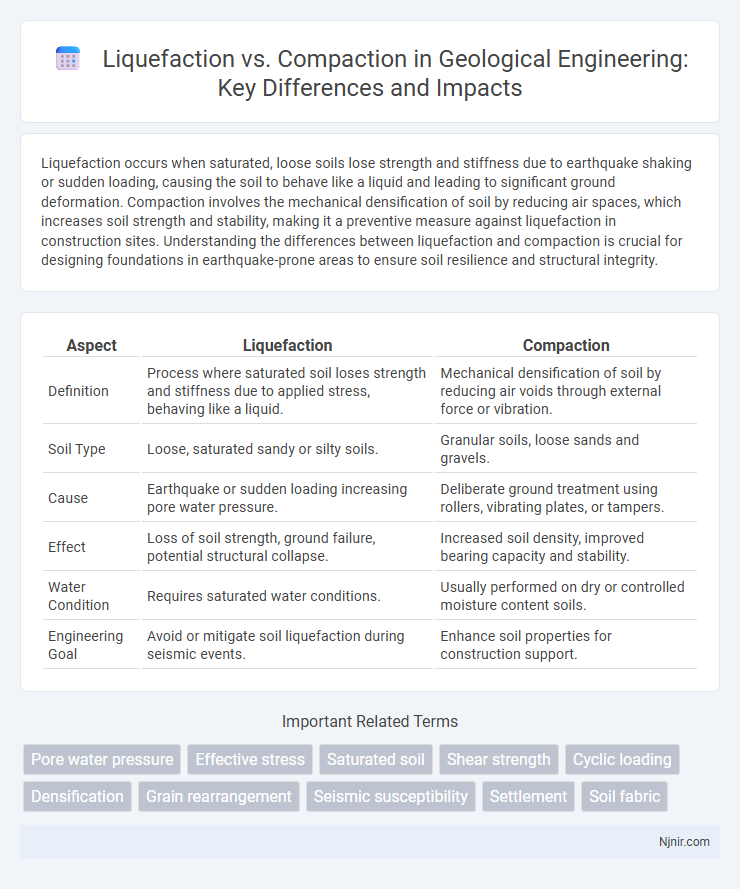 Liquefaction vs. Compaction in Geological Engineering: Key Differences and Impacts