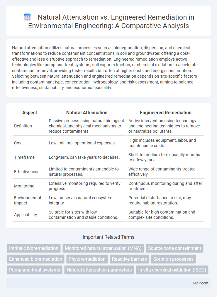 Natural Attenuation vs. Engineered Remediation in Environmental Engineering: A Comparative Analysis