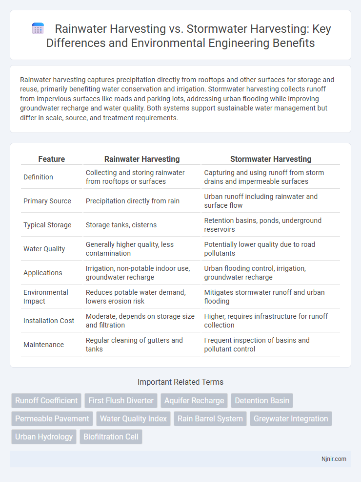Rainwater Harvesting vs. Stormwater Harvesting: Key Differences and Environmental Engineering Benefits