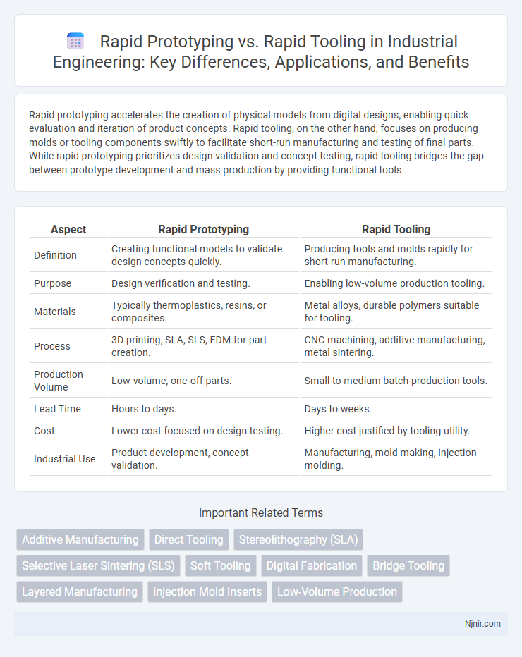 Rapid Prototyping vs. Rapid Tooling in Industrial Engineering: Key Differences, Applications, and Benefits