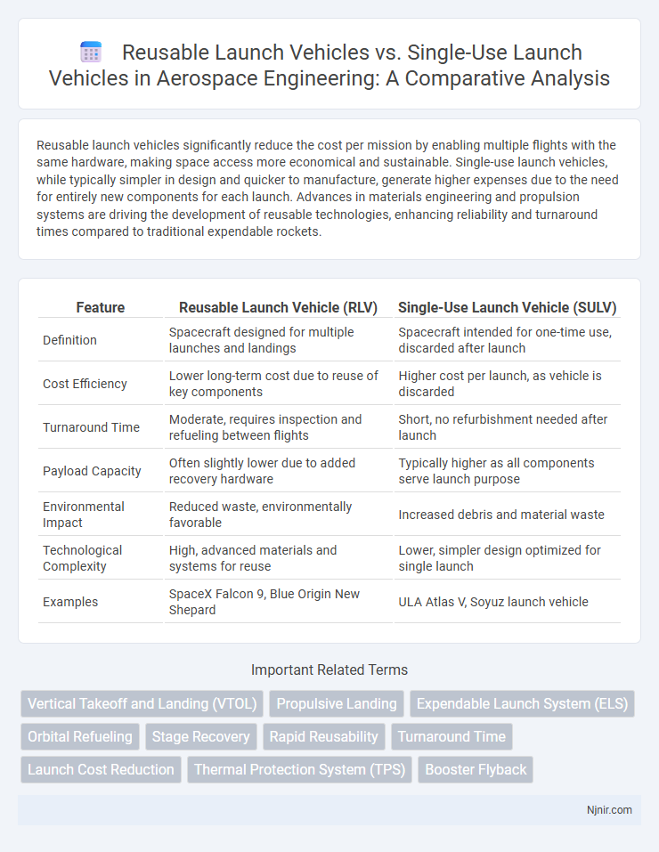 Reusable Launch Vehicles vs. Single-Use Launch Vehicles in Aerospace Engineering: A Comparative Analysis