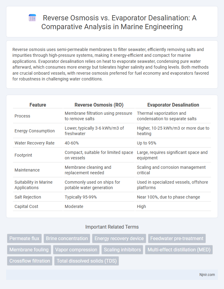 Reverse Osmosis vs. Evaporator Desalination: A Comparative Analysis in Marine Engineering