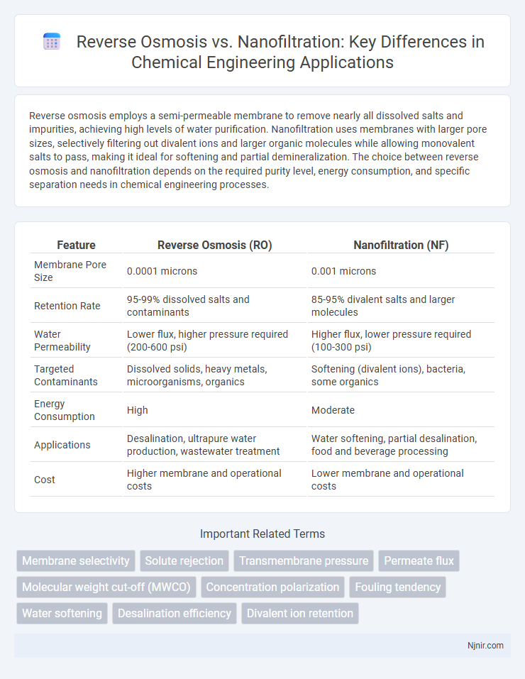 Reverse Osmosis vs. Nanofiltration: Key Differences in Chemical Engineering Applications