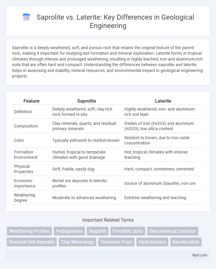 Saprolite vs. Laterite: Key Differences in Geological Engineering