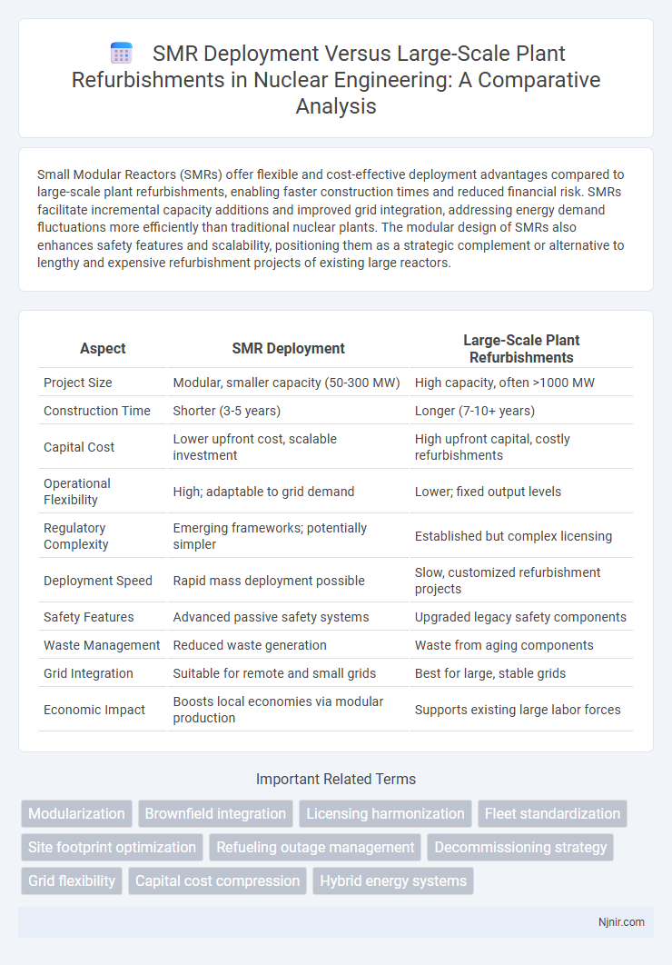 SMR Deployment Versus Large-Scale Plant Refurbishments in Nuclear Engineering: A Comparative Analysis