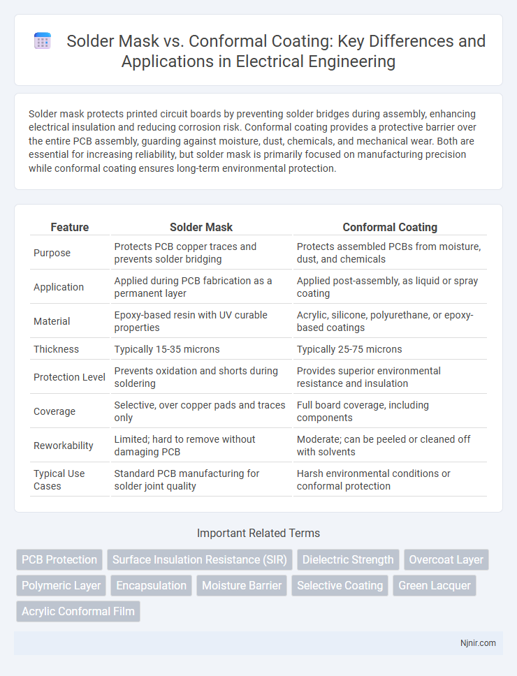 Solder Mask vs. Conformal Coating: Key Differences and Applications in Electrical Engineering