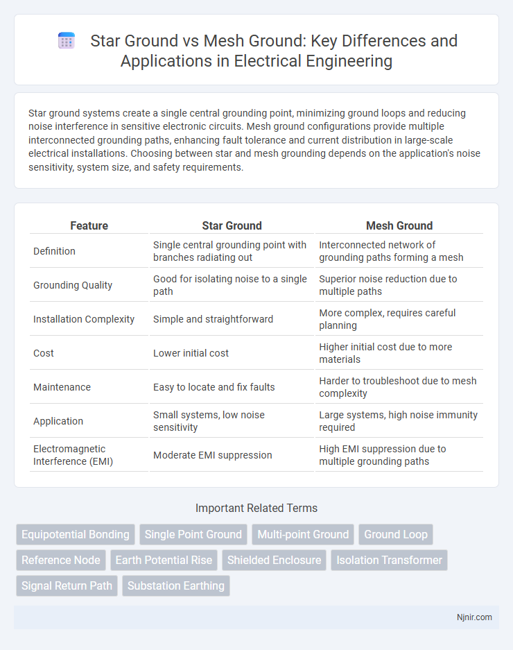 Star Ground vs Mesh Ground: Key Differences and Applications in Electrical Engineering
