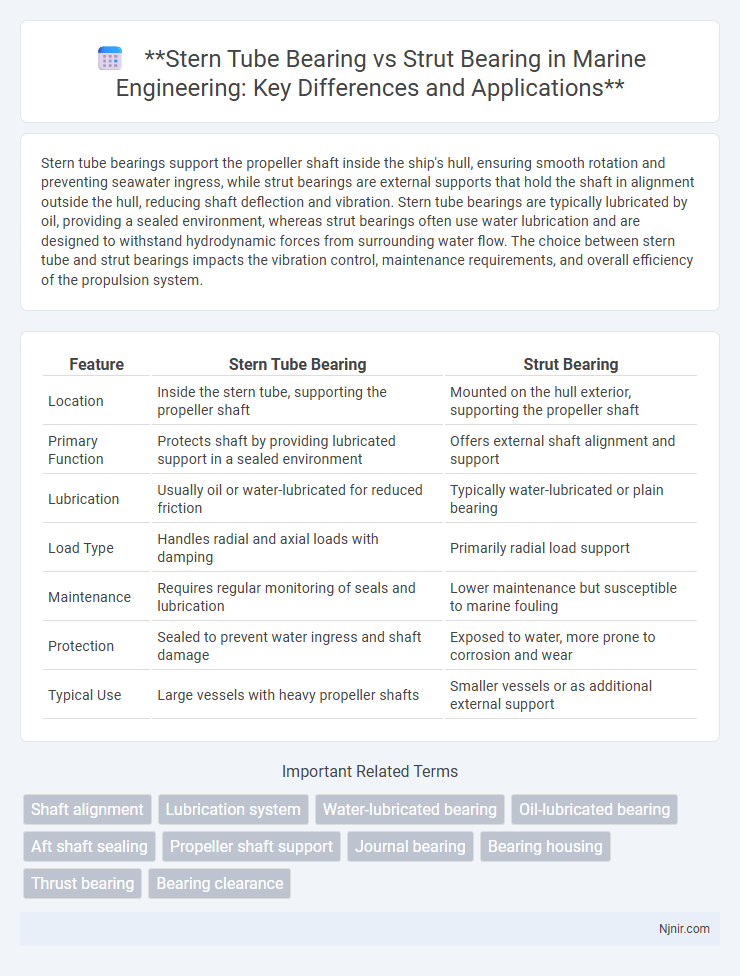 Stern Tube Bearing vs Strut Bearing in Marine Engineering: Key Differences and Applications