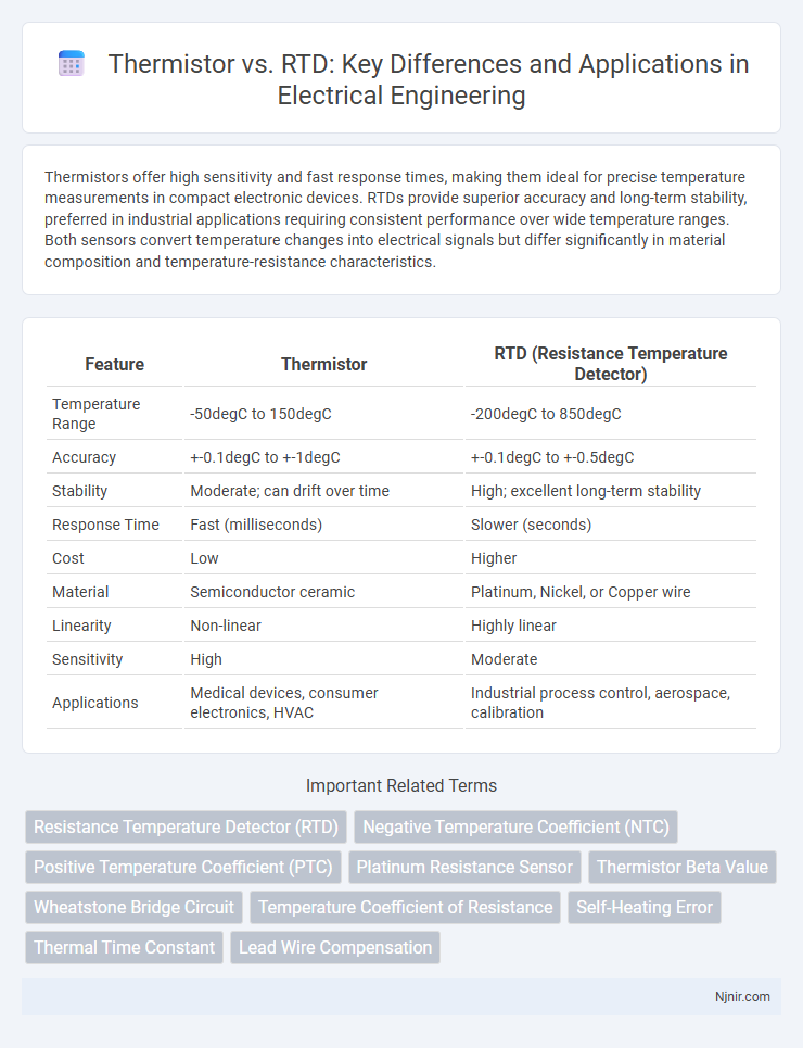 Thermistor vs. RTD: Key Differences and Applications in Electrical Engineering