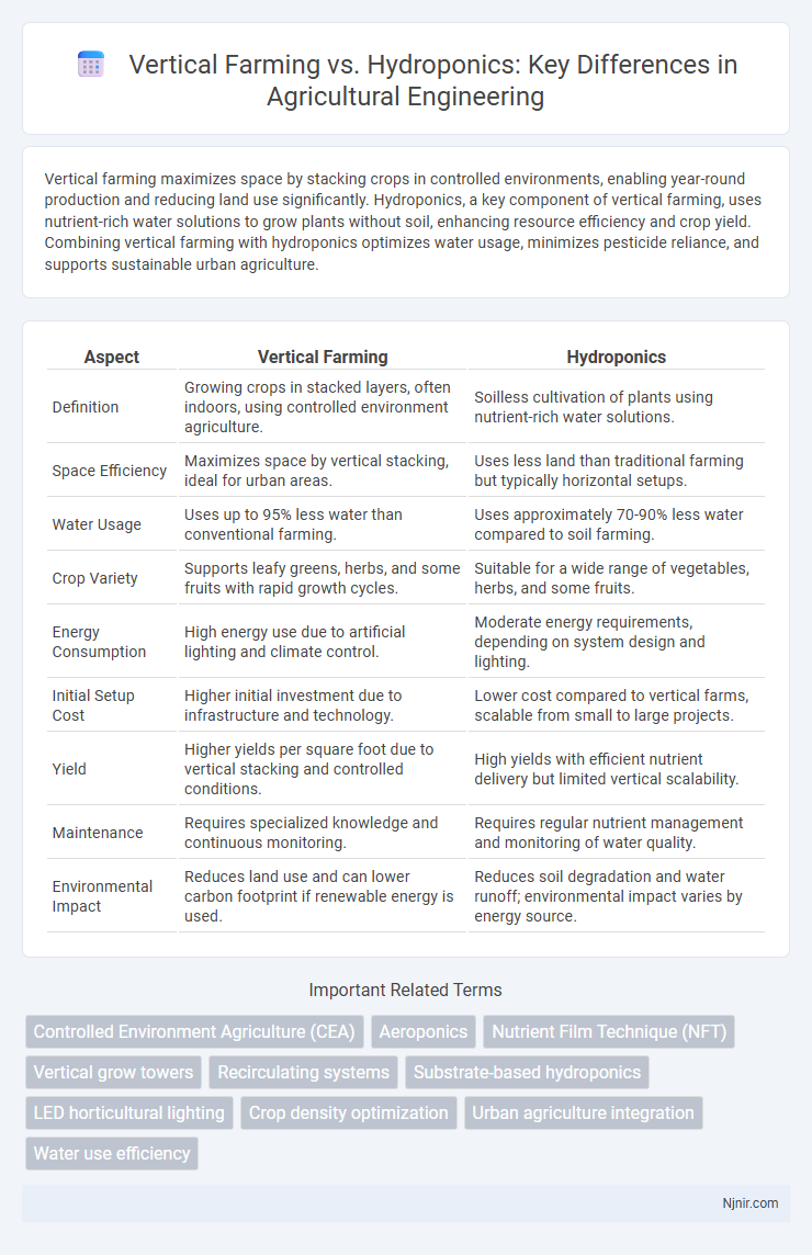 Vertical Farming vs. Hydroponics: Key Differences in Agricultural Engineering