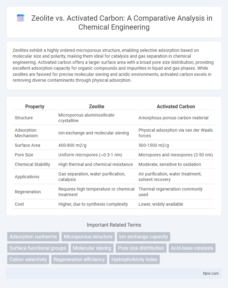 Zeolite vs. Activated Carbon: A Comparative Analysis in Chemical Engineering