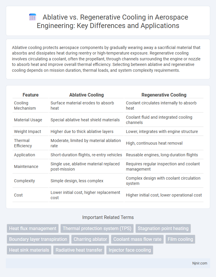 Ablative vs. Regenerative Cooling in Aerospace Engineering: Key Differences and Applications