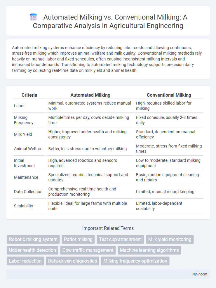 Automated Milking vs. Conventional Milking: A Comparative Analysis in Agricultural Engineering