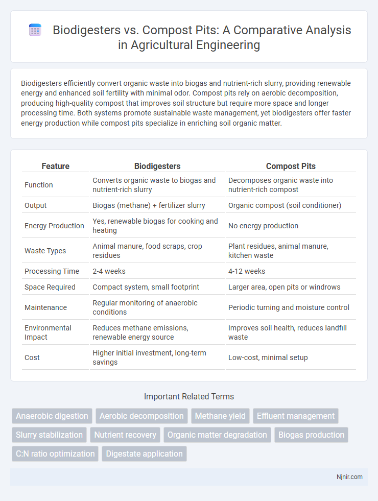 Biodigesters vs. Compost Pits: A Comparative Analysis in Agricultural Engineering