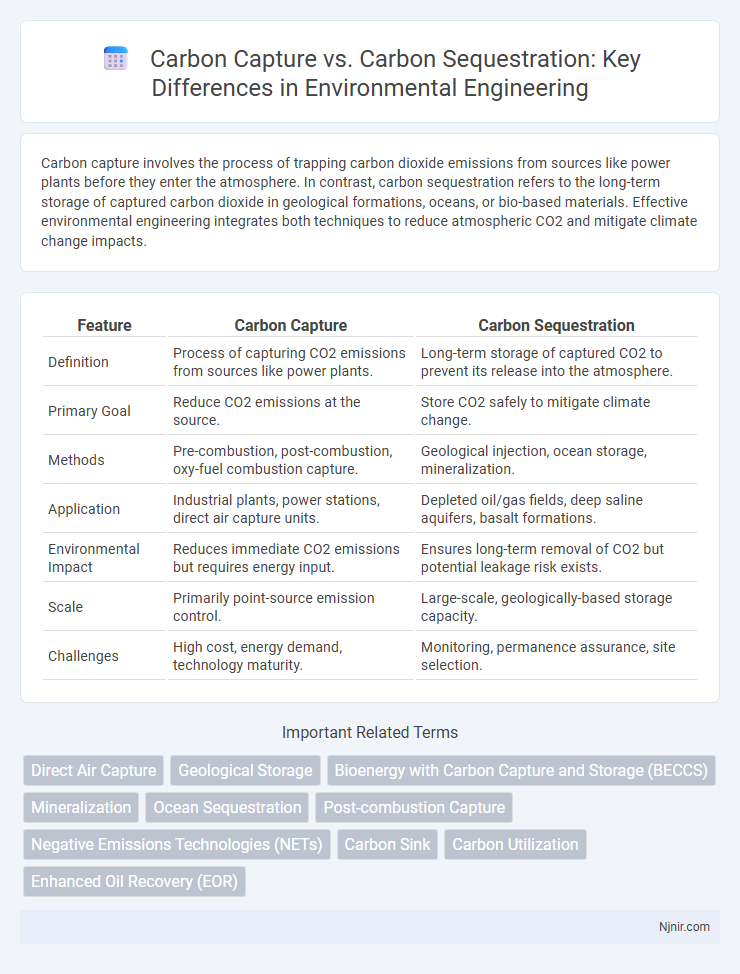 Carbon Capture vs. Carbon Sequestration: Key Differences in Environmental Engineering