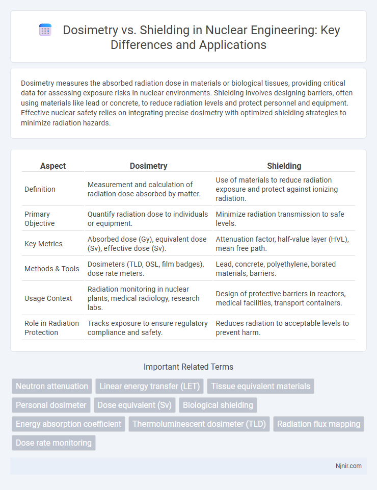 Dosimetry vs. Shielding in Nuclear Engineering: Key Differences and Applications