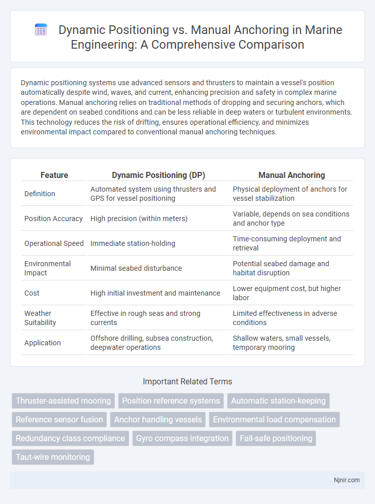 Dynamic Positioning vs. Manual Anchoring in Marine Engineering: A Comprehensive Comparison