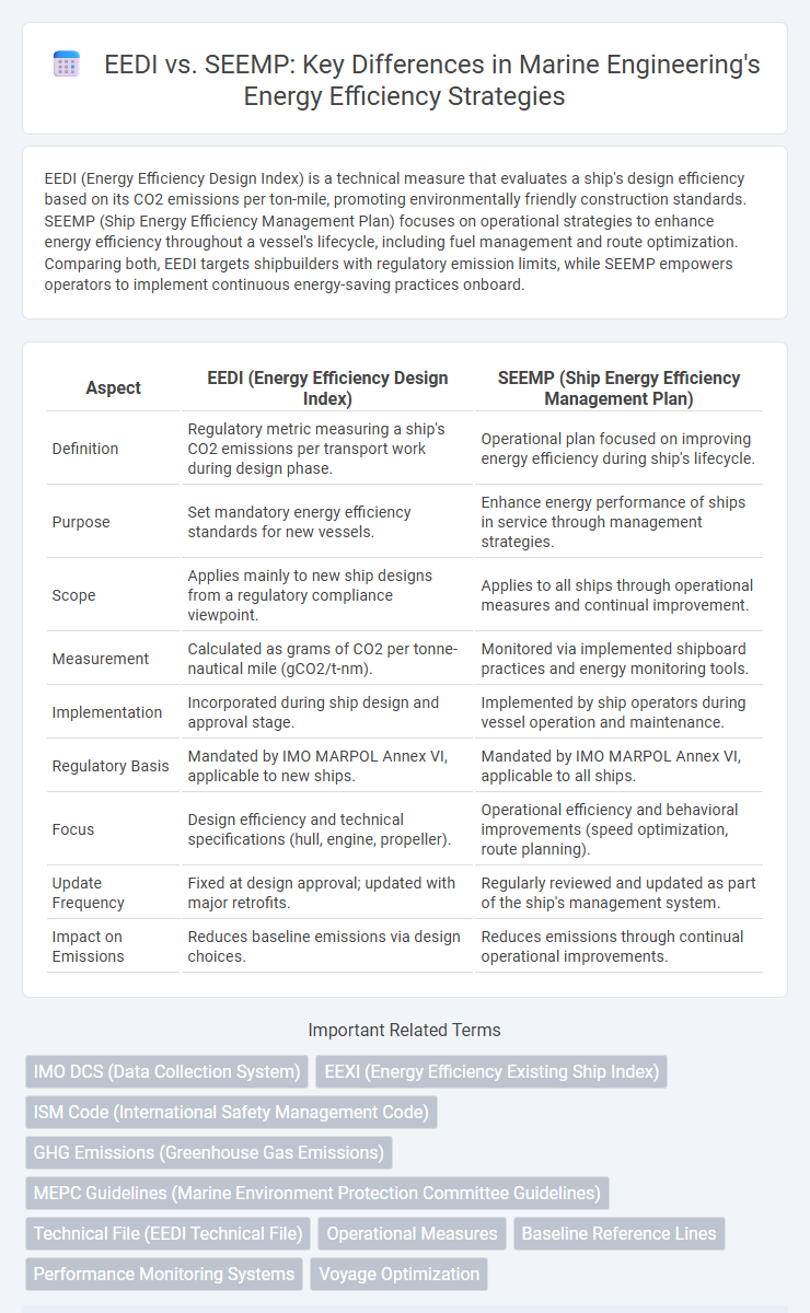 EEDI vs. SEEMP: Key Differences in Marine Engineering's Energy Efficiency Strategies